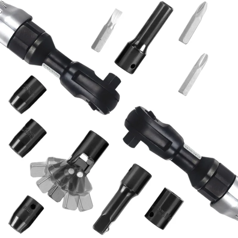 Pneumatic Ratchet Wrench 90 Degrees High Torque 1/2 Inch 3/8 Inch L Right Angle Small Wind Cannon Wrench Pneumatic Tool