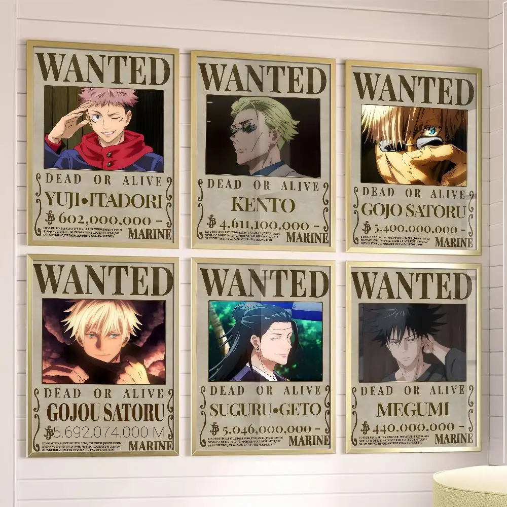 

Jujutsu Kaisen Poster Posters,waterproof Paper Stickers,coffee Shops,bar Living Rooms