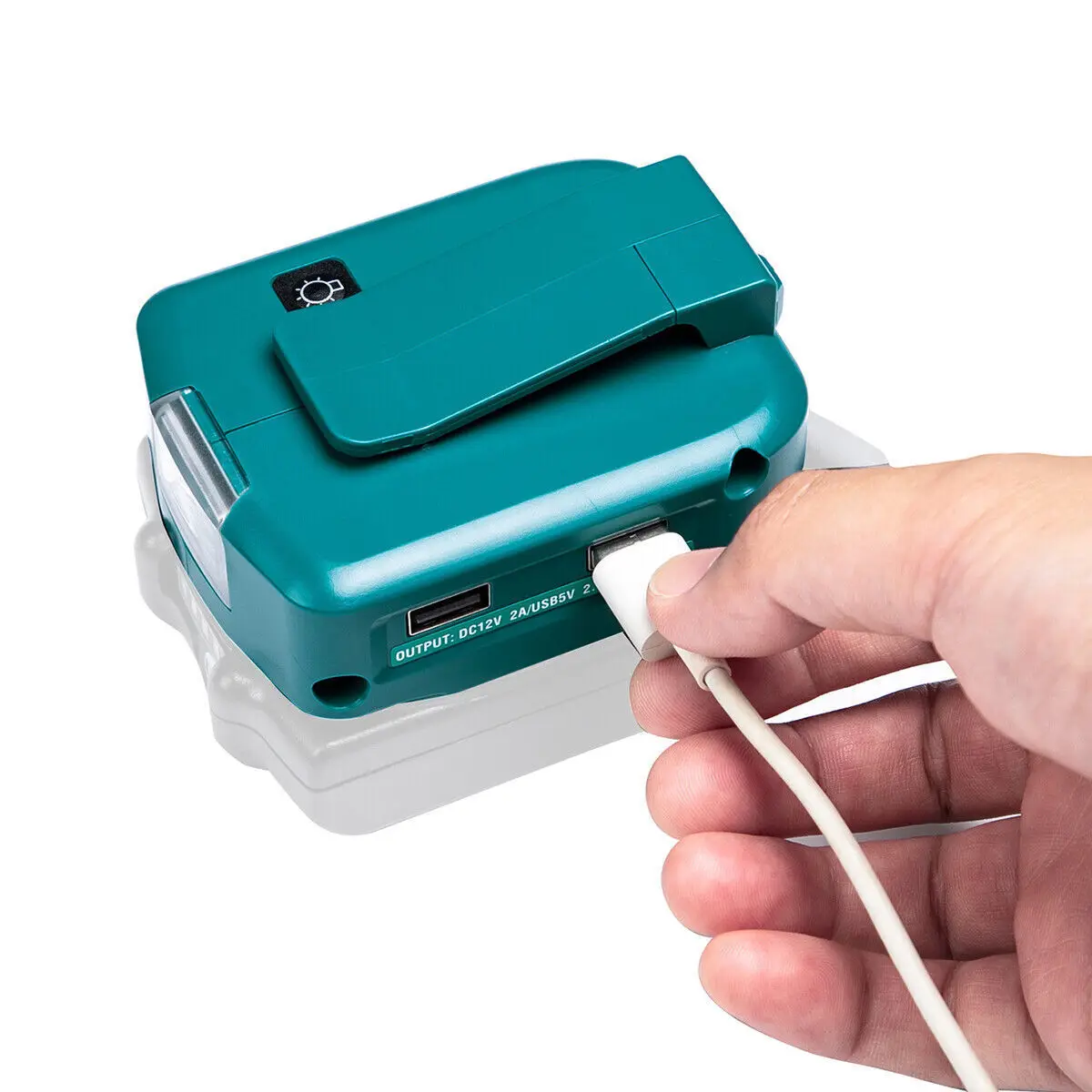 Imagem -03 - Conversor Usb Duplo com Lâmpada Led Adaptador de Luz Led de Trabalho Makita 14.4v Bateria Li-on 18v Bl1830 Bl1430 Tipo-c 1pc