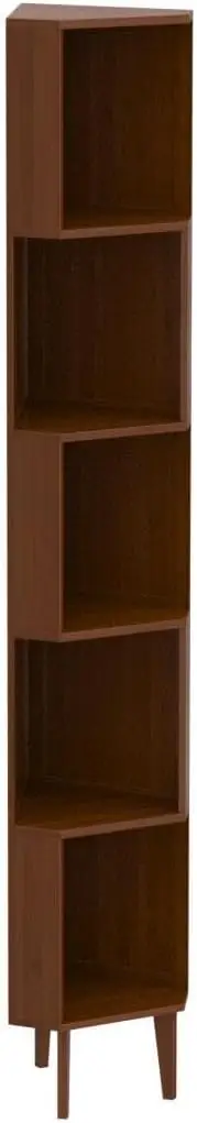 5-خزانة الكتب الصناعية مكعب الرف الزاوية رف الكتب عرض تخزين طويل القامة حامل متعدد الوظائف لتزيين غرفة المعيشة المنزلية #5