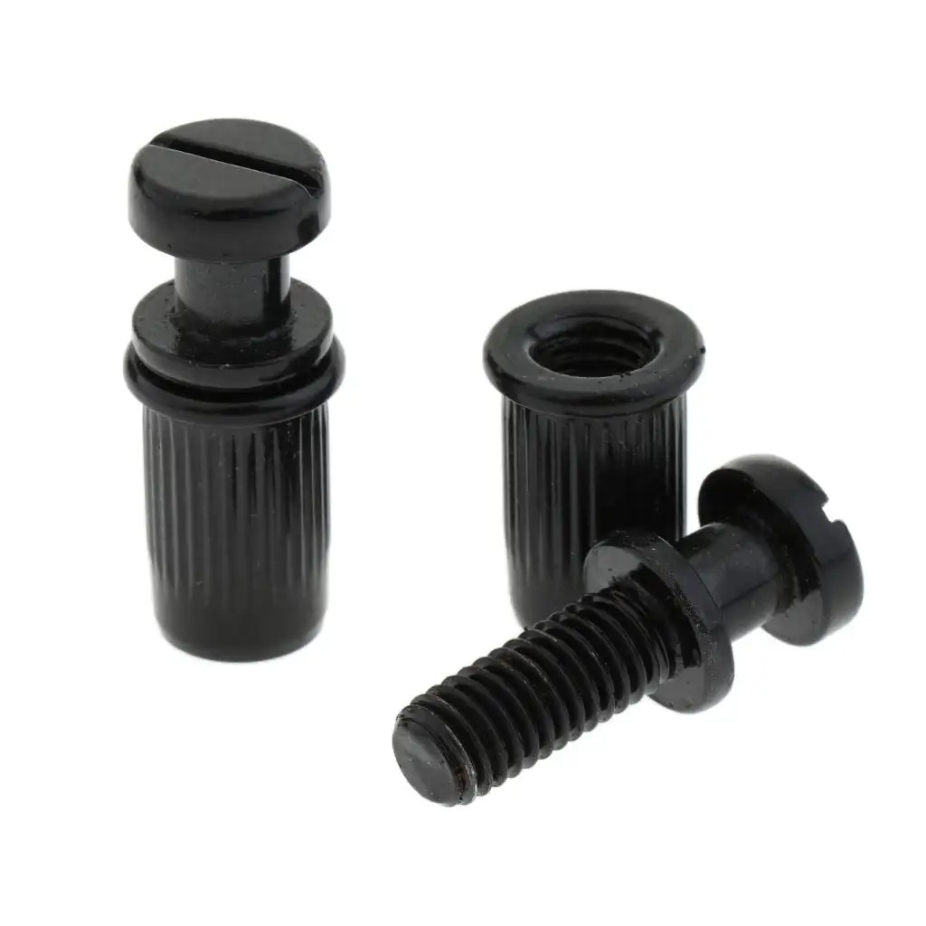 Electric Guitar Locking Tailpiece Stop Bar Posts Alloy Threaded Bridge for LP Guitar Peg Upgrade