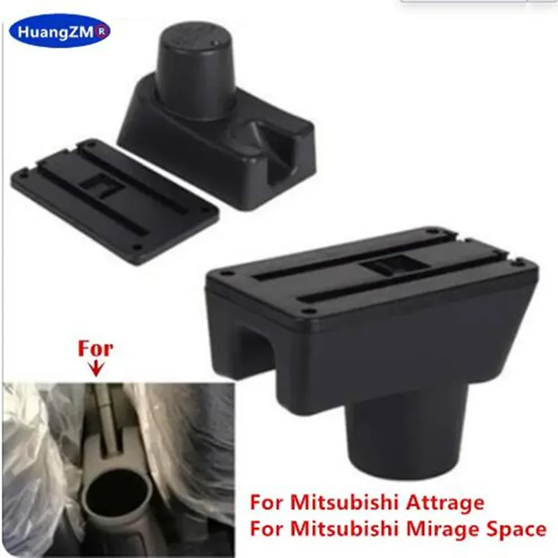 For Mitsubishi Attrage Mirage Armrest Box For Dodge Attitude Mitsubishi Space Star Car Armrest Storage Box Car Accessories