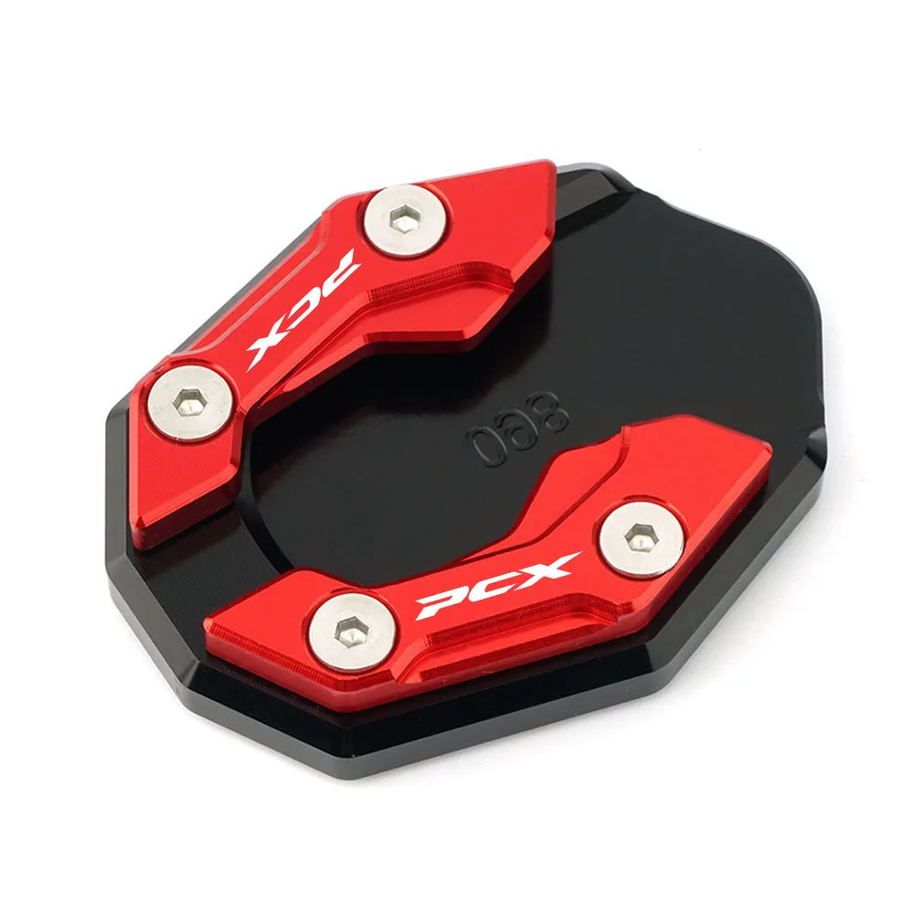 2023 New Fit For Honda PCX 160 150 125 PCX150 PCX160 PCX125 Motorcycle CNC Side Stand Enlarger Kickstand Enlarge Plate Pad