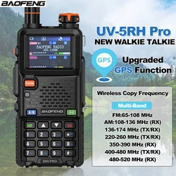 Baofeng UV-5RH Pro New GPS Walkie Talkie 10W High Power Wireless Copy Frequency Long Range Communication Radios UV5RH Upgraded