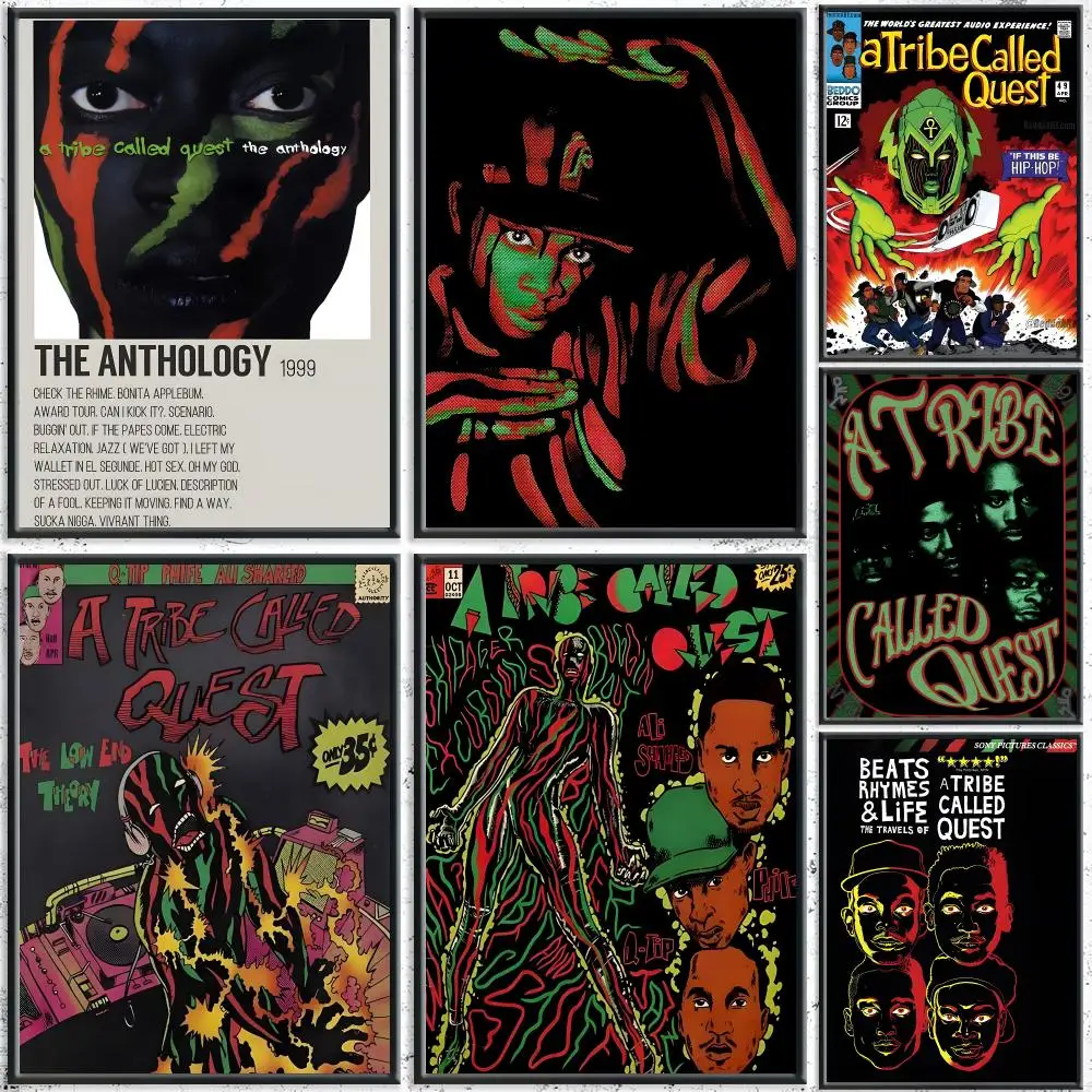 Classic Band A-A Tribe Called QuestS Poster HD Self-Adhesive No Residue After Removal Ideal for All Kinds of Wall Decor