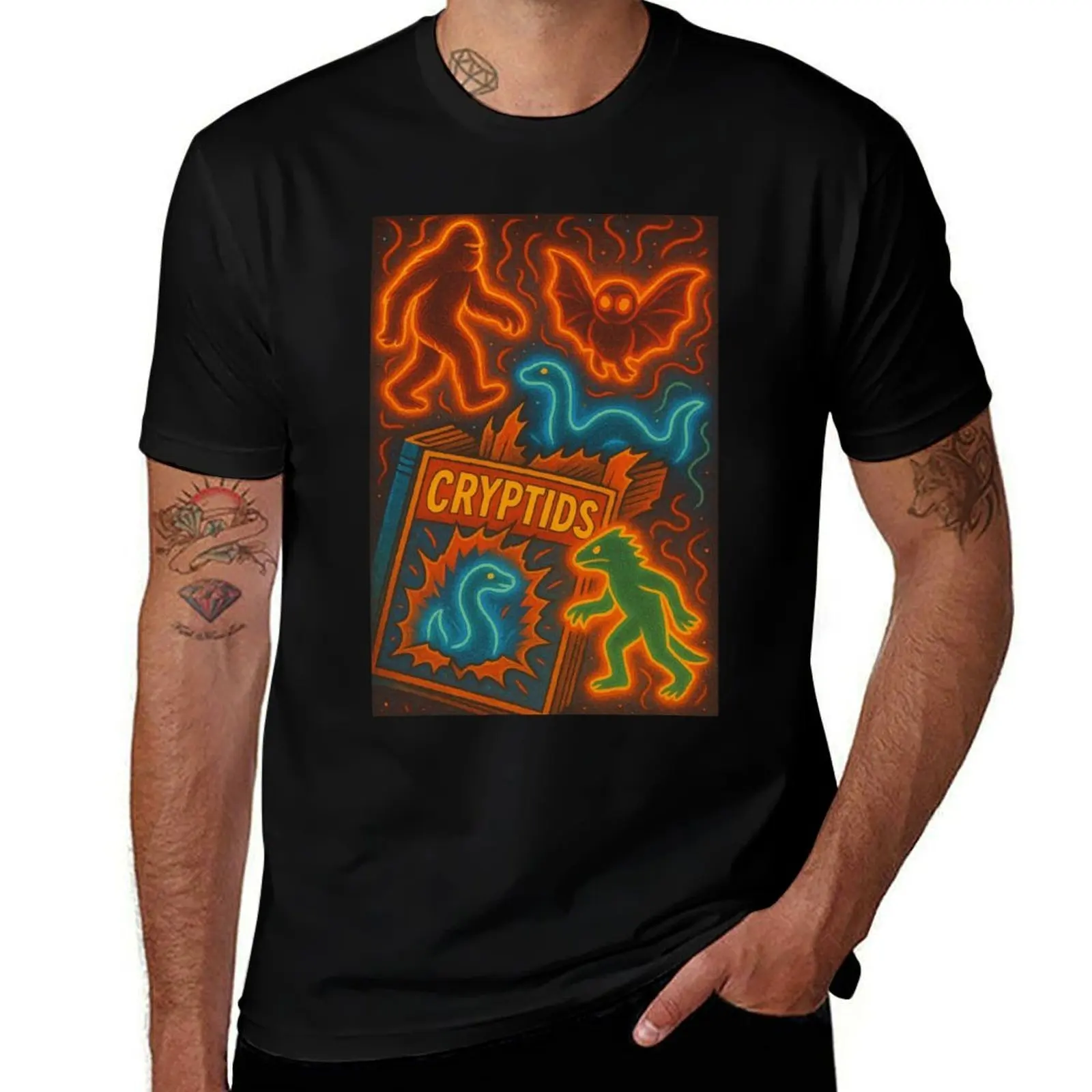 

Cryptids! T-Shirt quick-drying Short sleeve tee man clothes mens vintage t shirts