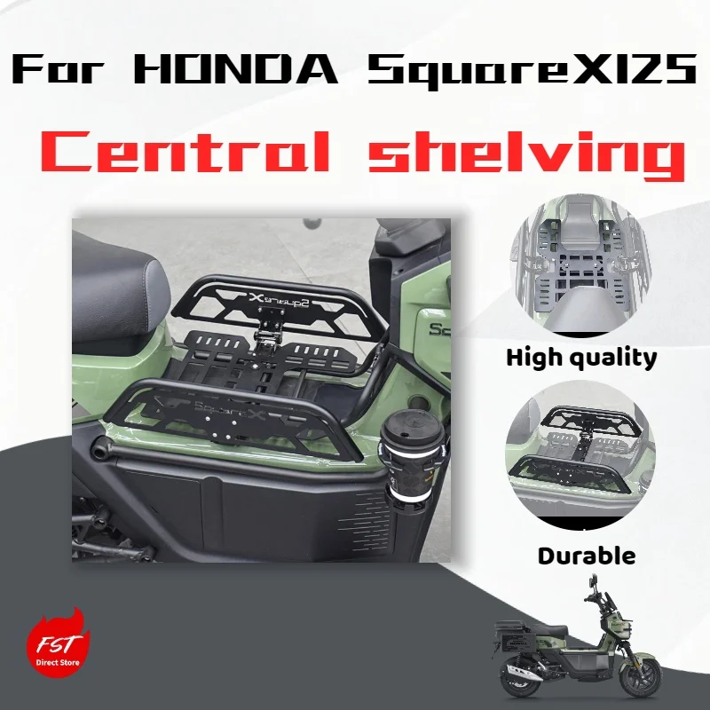 For Honda Square X125, folding center shelf multi-functional storage rack accessories