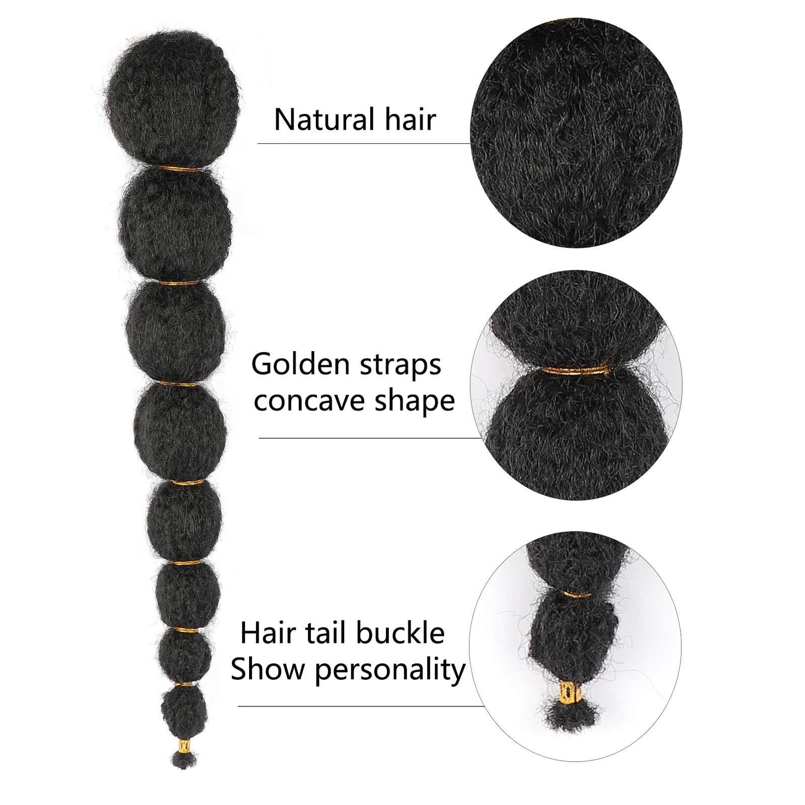 変態カーリーバブルポニーテールヘアエクステンション 18/24/28 インチランタン三つ編みポニーテールカーリーキャタピラーポニーテール合成