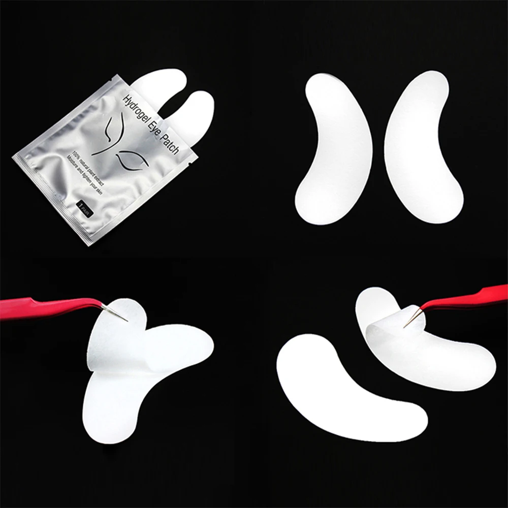 500 pares de suministros de extensión de pestañas, parches de papel, pegatinas injertadas debajo de las almohadillas de los ojos, pegatinas para las