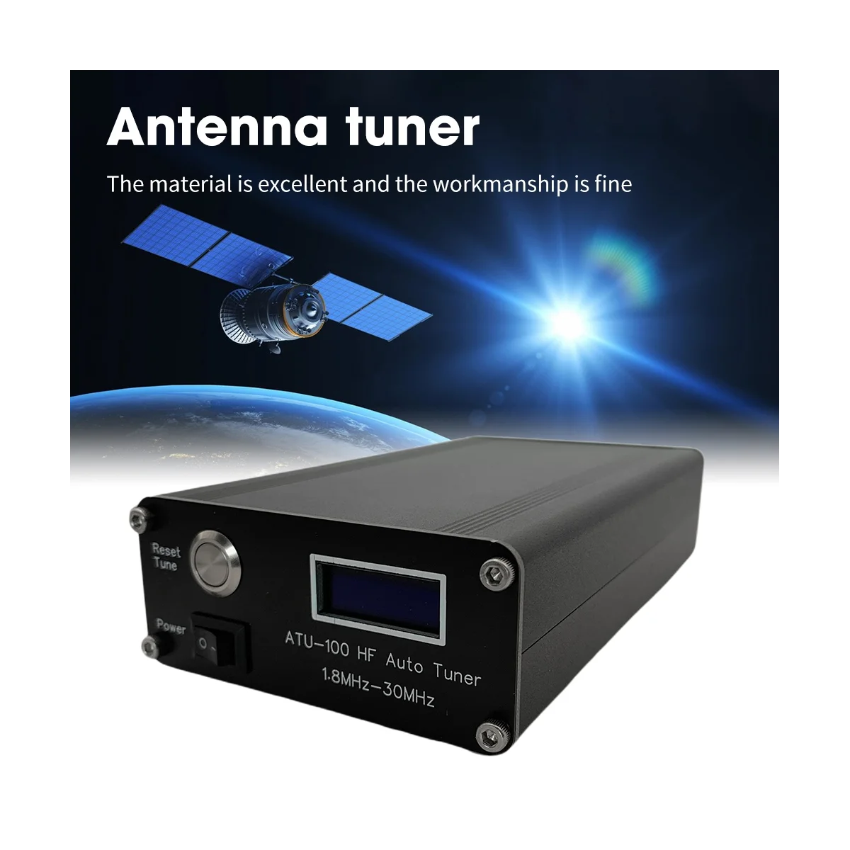 ATU-100 HF Auto Tuner By N7DDC+0.91 OLED V3.1 DIY Automatic Radio Antenna Tuner 100W HF Antenna