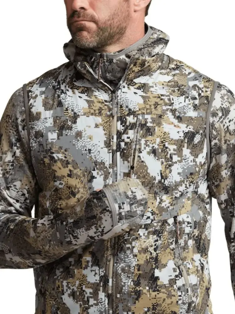 Hochwertige Herbst-Winter Herren Angelweste Tarnmuster Ambient 100 Jagdweste – Detail 14