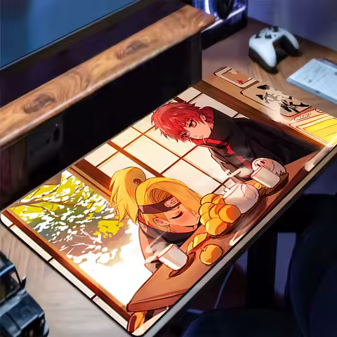 Mousepad PC Gaming Accessories Computer Cabinet Extended Mat Non-Slip Mouse Pad Anime Keyboard Pad Office Naruto Sasori Desk Mat