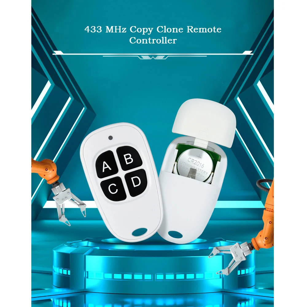 433.92Mhz Duplicator Copy Code Remote Control Wireless Universal Door Duplicate Key Fob 433MHZ Cloning Gate Garage Door