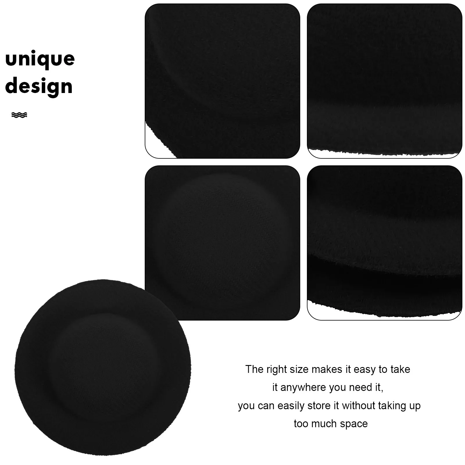 10 stuks miniatuur hoeden klein decor accessoire pluisjes Eva materiaal duurzaam praktisch voor langdurig gebruik creatief ornament