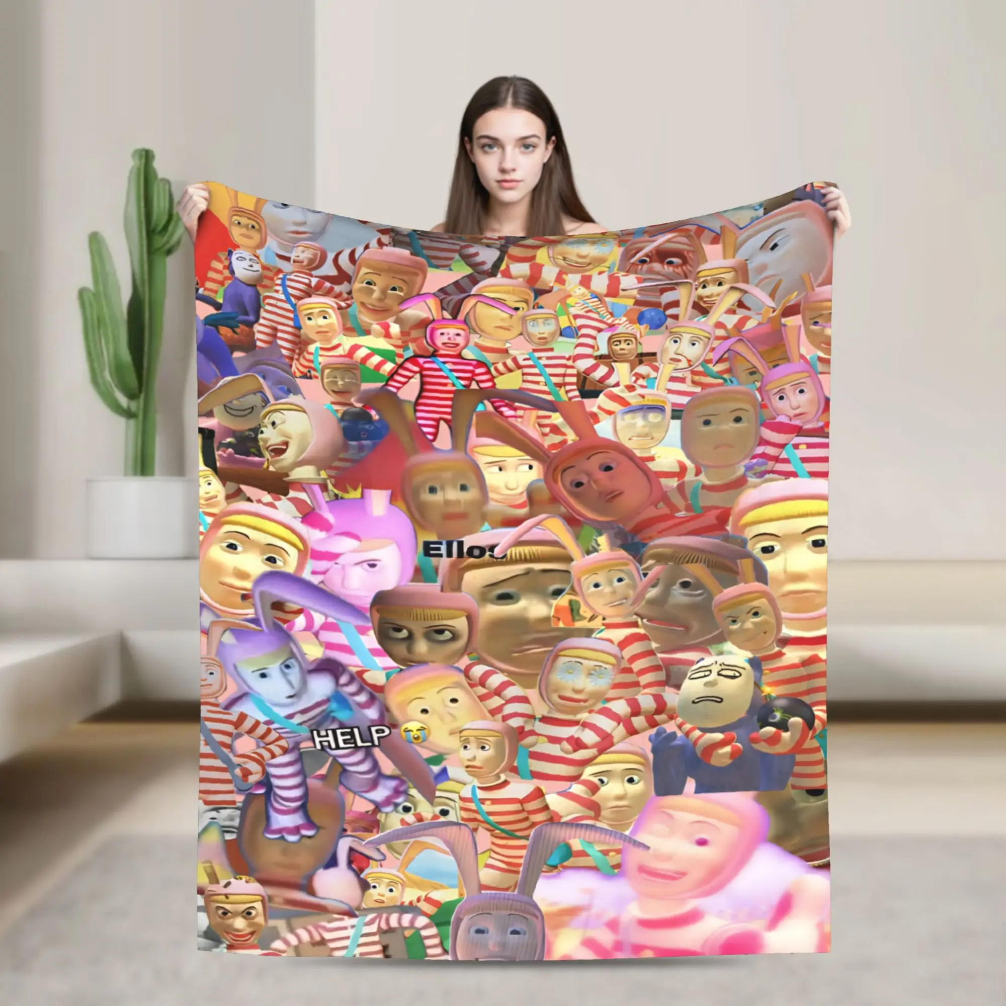 Popee the Performer Blanket Lightweight Thin Flannel Comfortable Present  Throw Blanket Bedspreads