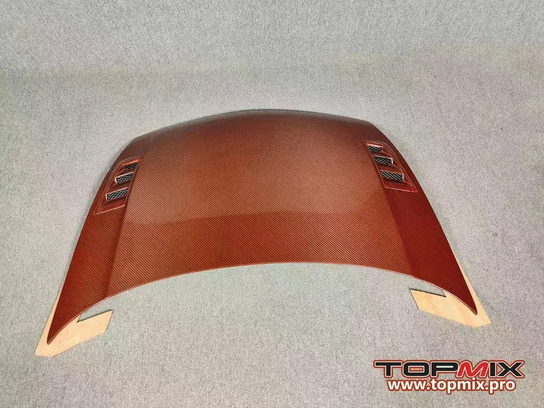 

Real red carbon fiber RR Style hood bonnet fit For HONDA Civic Type R FD2