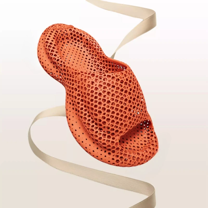 

3D printed slippers, indoor and outdoor soft elastic breathable sports