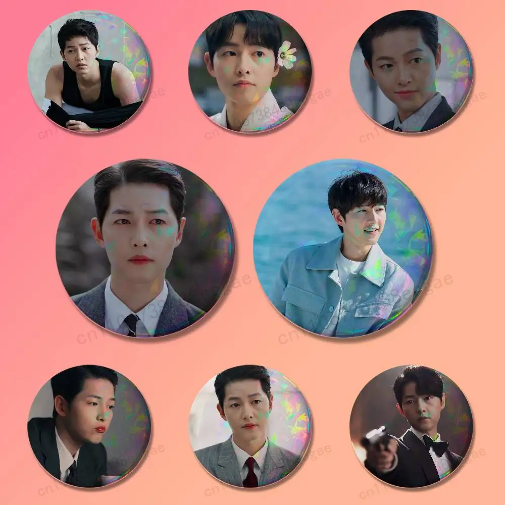 

Actor S-Song J-Joong-KI Badges 25 32 44 58 75 mm Round Fashion Jewelry Clothes Bag Hat Accessories Badge Lover Gifts