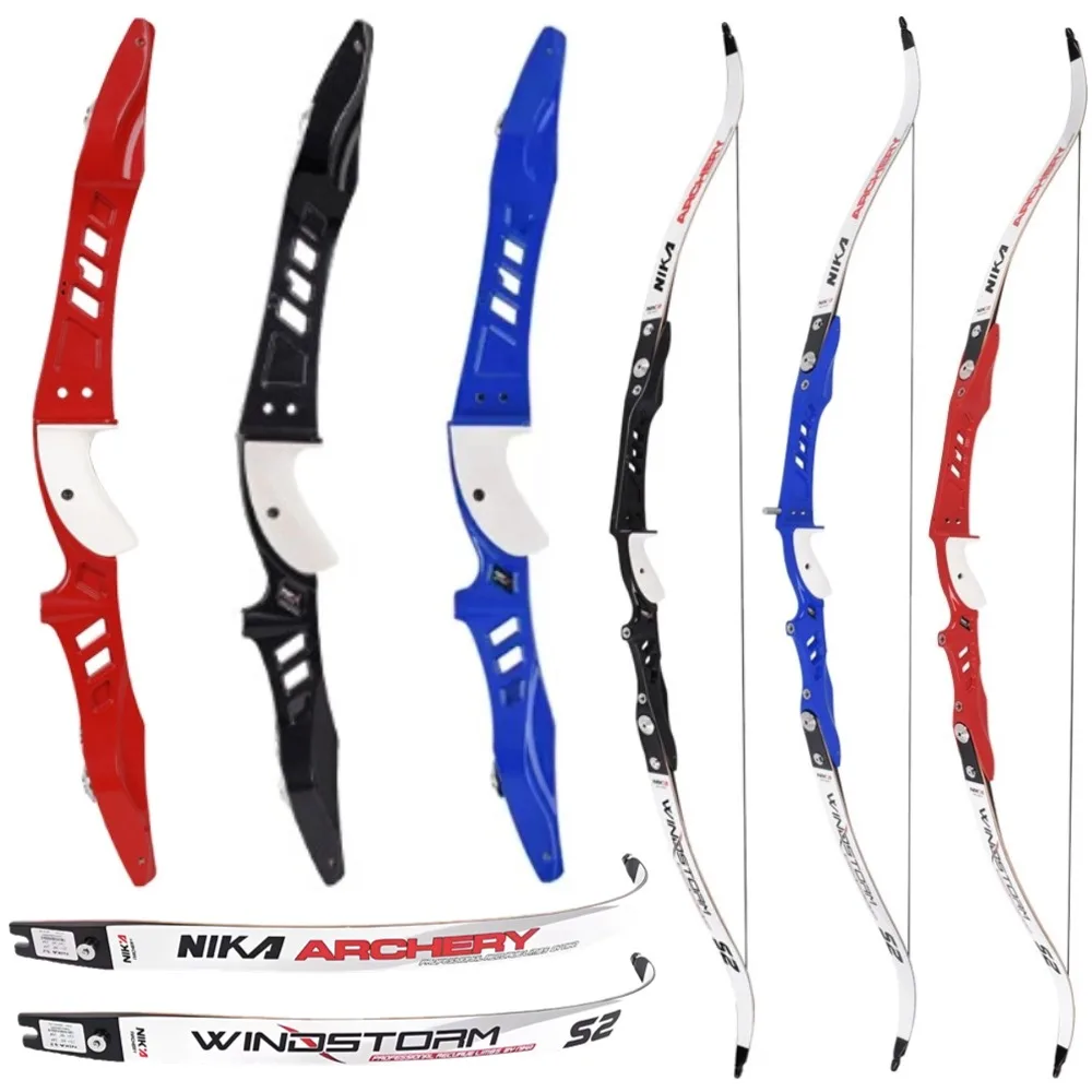 

Archery 12-40 LBS Recurve Bow ILF 68 Inch Takedown Split Bow 25" Riser Maple Laminated Bow Limbs Outdoor Hunting Target Shooting