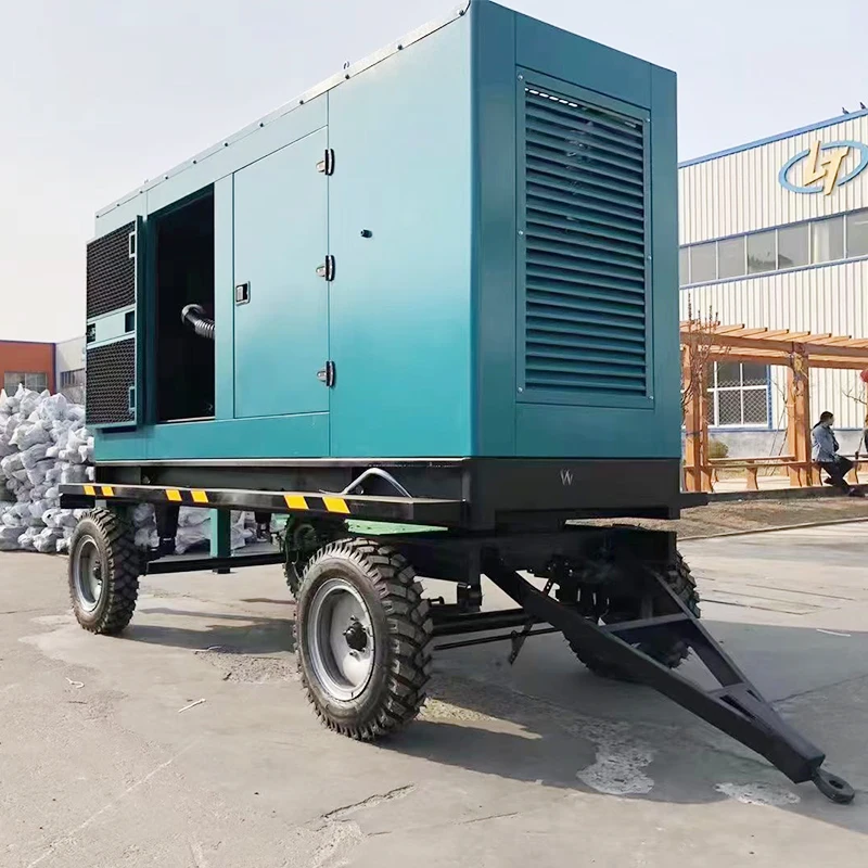 Grupo electrógeno diésel insonorizado de fábrica refrigerado por aire de 400KVA características multifuncionales sistema de inicio remoto 1,5 año de garantía