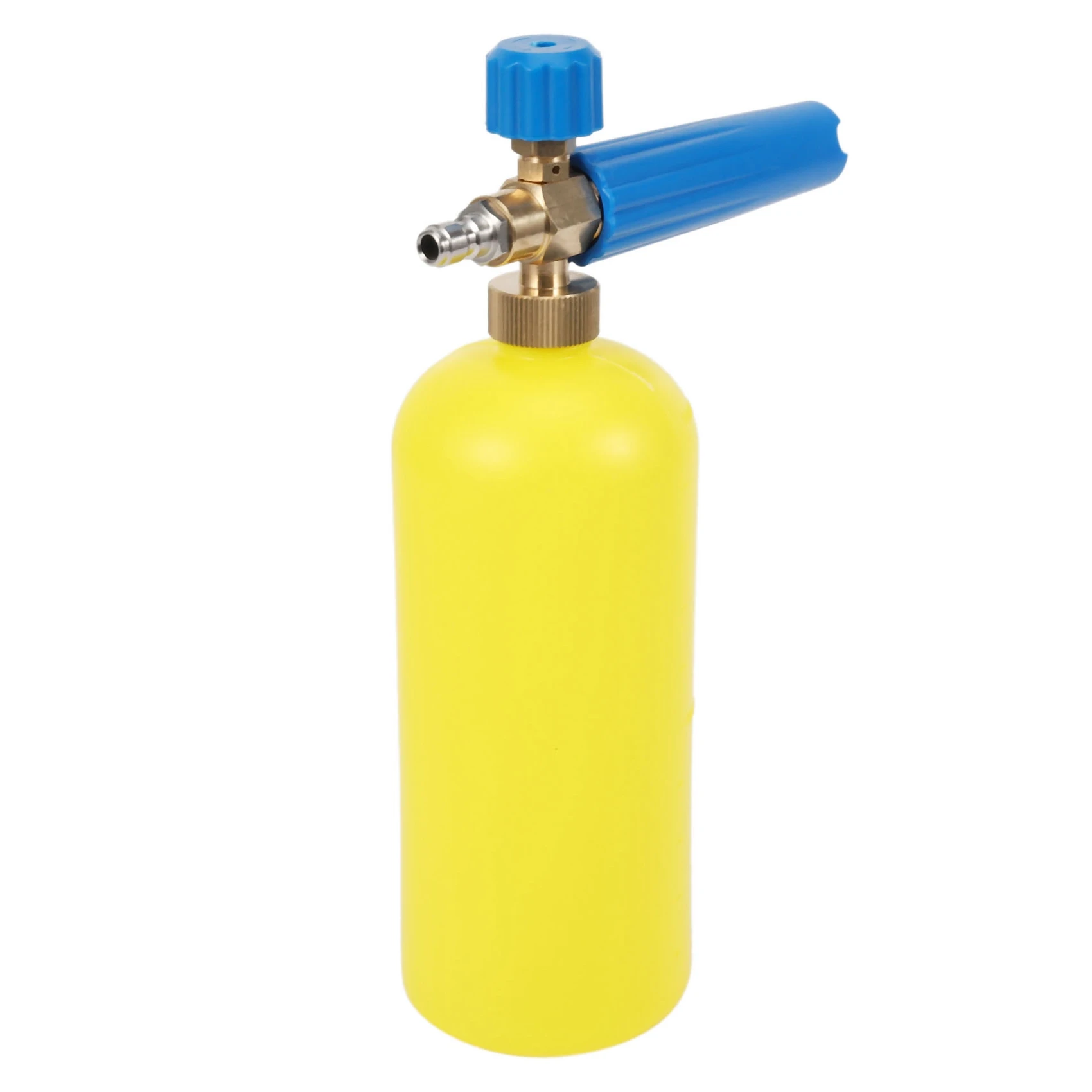 Snow Foam Lance Car Wash Foam Cannon,Yellow Bottle + Blue Handle