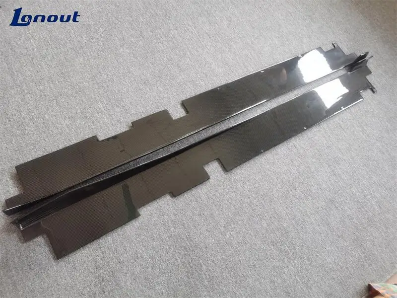 DMC Style Carbon Fiber Side Skirts Side Bumper Edge for Lamborghini LP580 LP610 EVO Retrofitting Body Kit