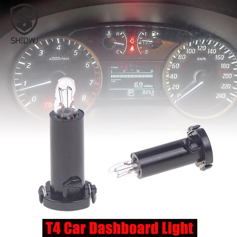 Car Dashboard Light 22mm T4 14V 1.4W Lamp Bulbs Black Socket Automotive Dash Board Lights Car Accessories 자동차 용품