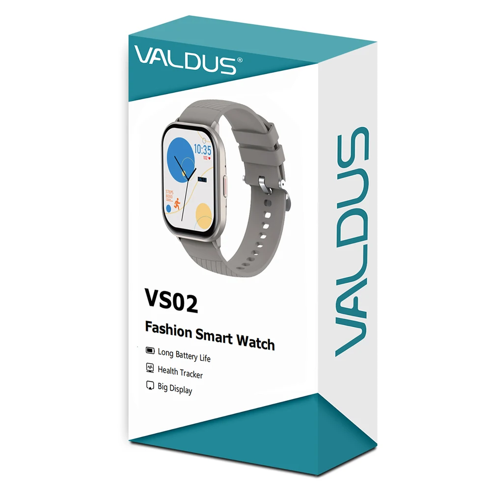 VALDUS VS02 Смарт-часы для мужчин и женщин Bluetooth вызов сердечного ритма калорий будильник совместимый с Android IOS 2025 новые умные часы