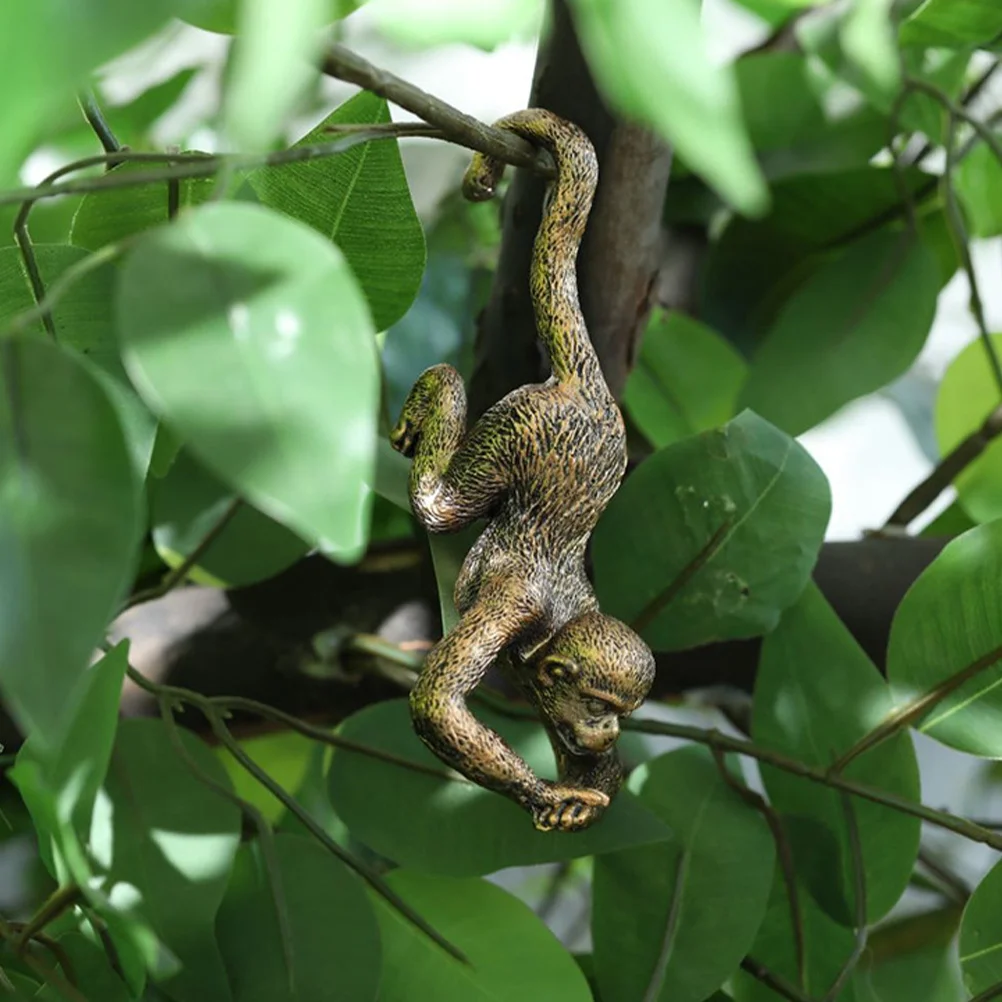 

Creative Resin Garden Creative Monkey Statue Yard Decoration Hanging Crafts Ornament Pendant Outdoor Indoor Decor
