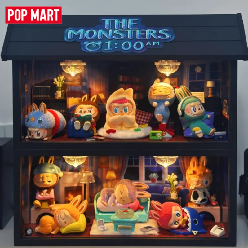 

POP MART LABUBU THE MONSTERS 1:00 A.M. Series Blind Box Surprise Mystery Box Mistery Action Figure Home Desktop Decoration Cute
