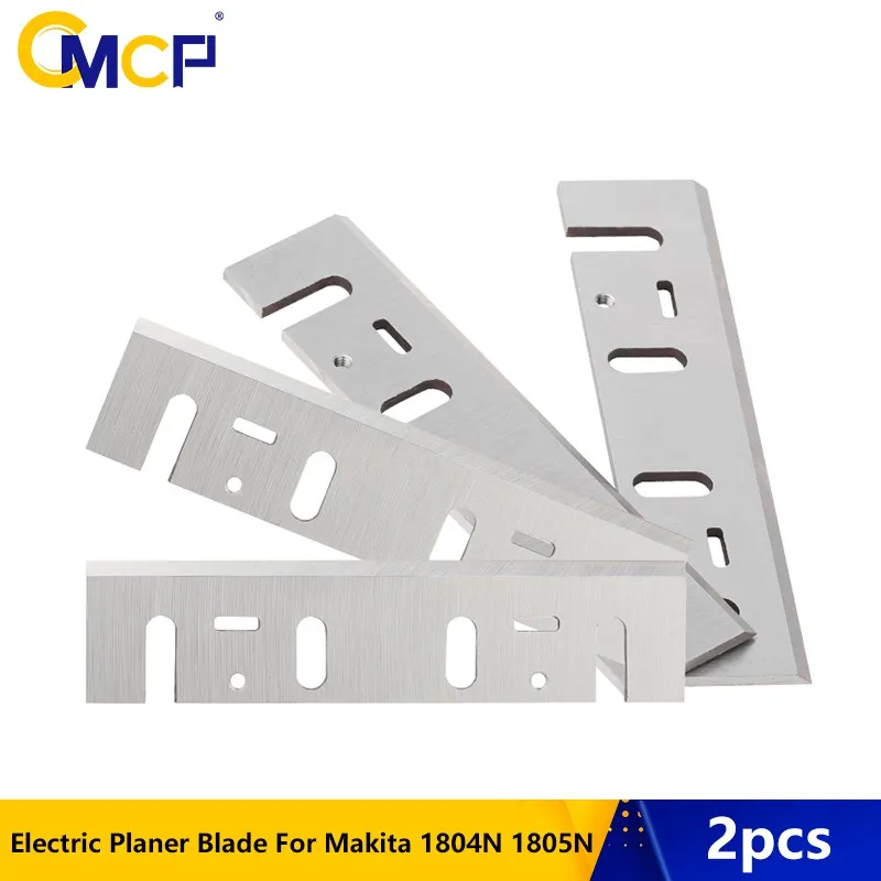 CMCP 2pcs Electric Planer Blade For Makita 1804N 1805N F1900B 1911 Planer Blade Woodworking Electric Planer Blade 