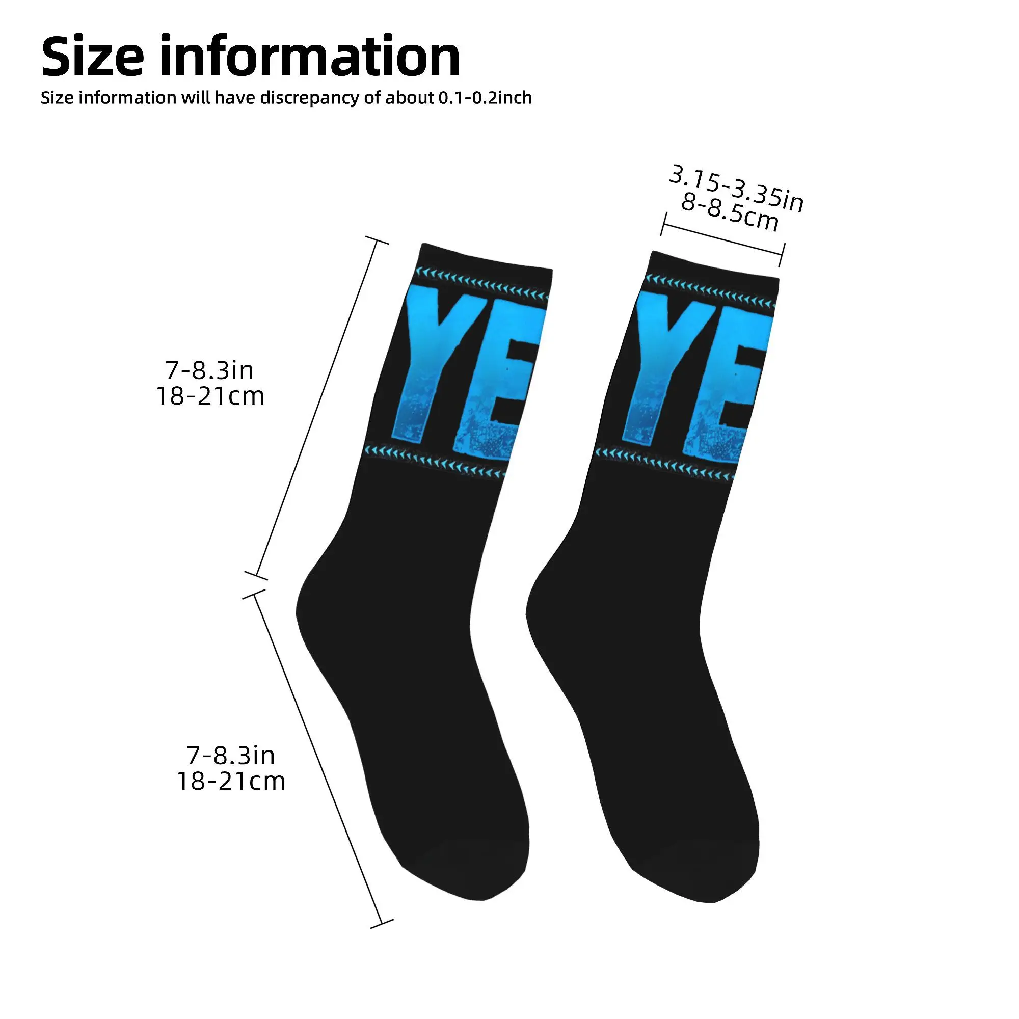 YEET-Chaussettes d'équipage d'impression, Vêtements de sport, Confortables, Jey Uso