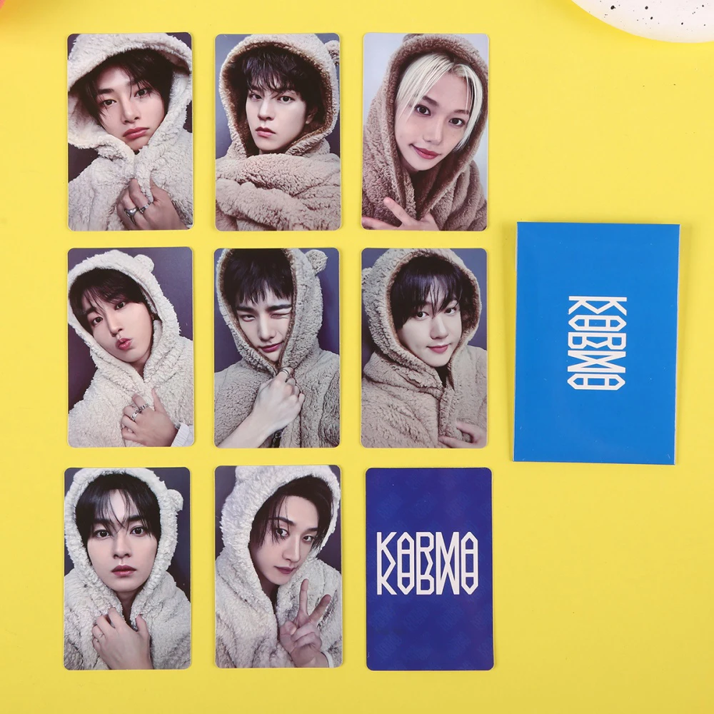KPOP Idol Stray KARMA Merch Photocard Album Lomo Cards BANGCHAN FELIX HAN Photobook Collection Card Poster Postcard Photos Gift