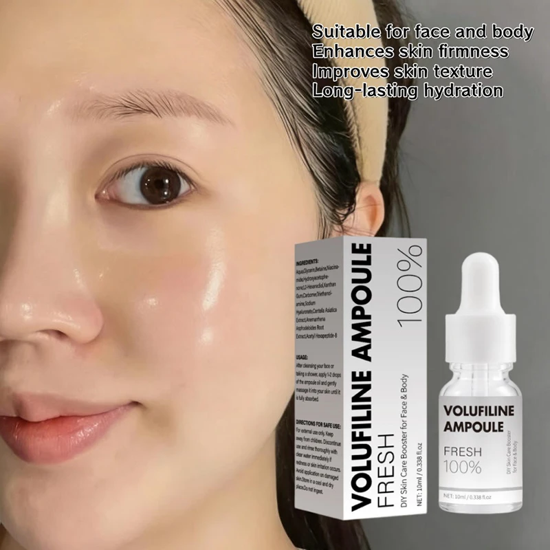 Volufiline 100% Plump Essence Flasche Zarte Haut Tiefenwirksame Feuchtigkeitspflege Erhöht die Hautelastizität Verbessert Trockenheit, Glanzlosigkeit und Rauheit Neu – Detail 29