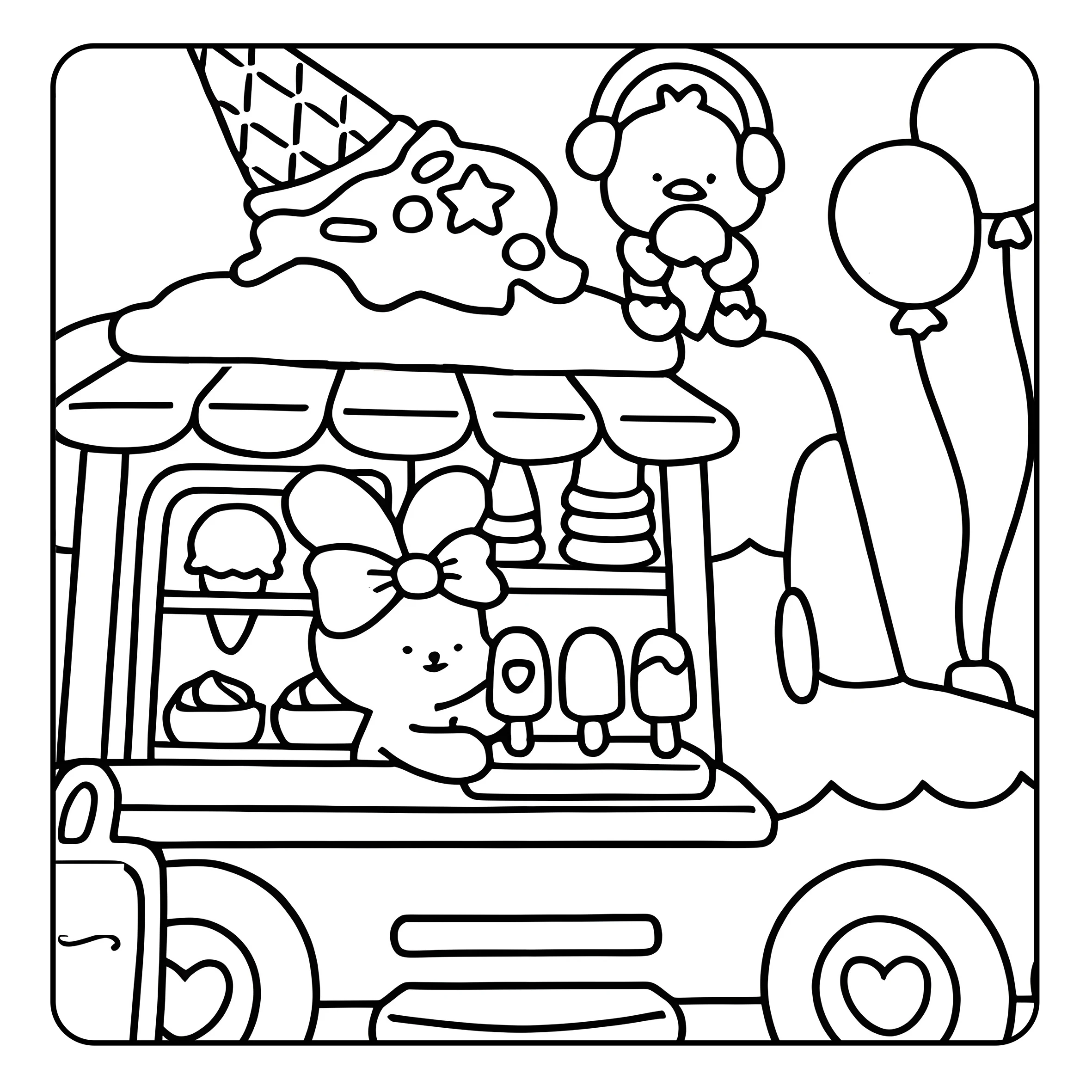 COZY CUTIES Bold-easy Patterns Coloring Book for Adults Cute Drawing Book Perfect Gift for Party and Birthday