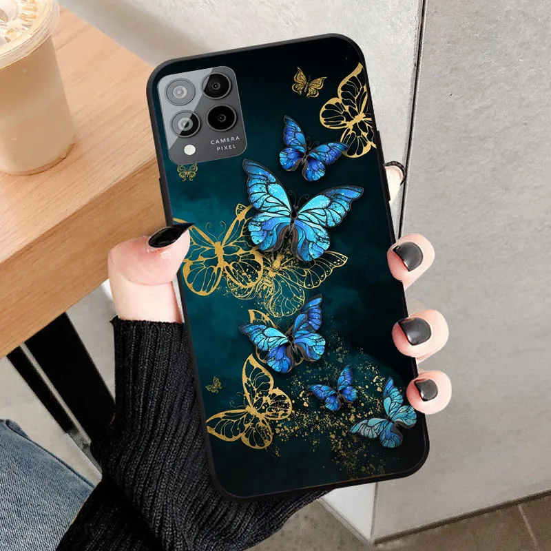 For T-Mobile T Phone Pro 5G Case TPU Soft Black Shockproof Funda For T-Mobile T Phone 5G Silicone Shell Revvl 6 Pro 5G Fundas