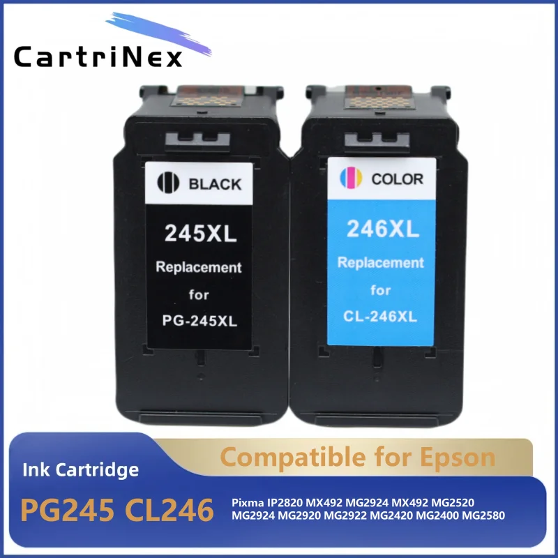 Чернильный картридж для принтера Canon PG-245XL 245XL 246XL PG245 CL246 PG 245 PG-245 CL 246 для Pixma iP2820 MX492 MG2924 MG2520 Чернильный картридж для принтера Canon PG-245XL 245XL 246XL PG245 CL246 PG 245 PG-245 CL 246 для Pixma iP2820 MX492 MG2924 MG2520