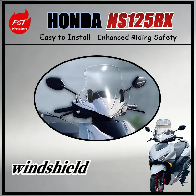For Sundiro Honda NS125RX Scooter Front Windshield Upgrade - Stylish Practical Wind Protection Accessory