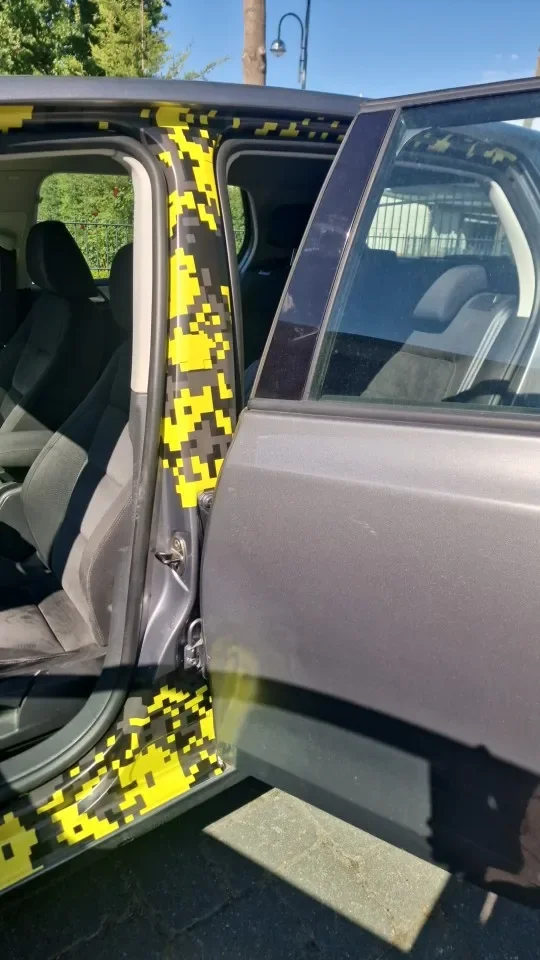

Yellow Camouflage Vinyl Wrap Film Self-Adhesive Stealth Sticker Bubble Free Car Wrapping Decal