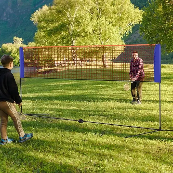 Portable Badminton Net Small Size 4.1M Width Tennis Net Height Adjustable Pickleball Net with Carry Bagpromote sales