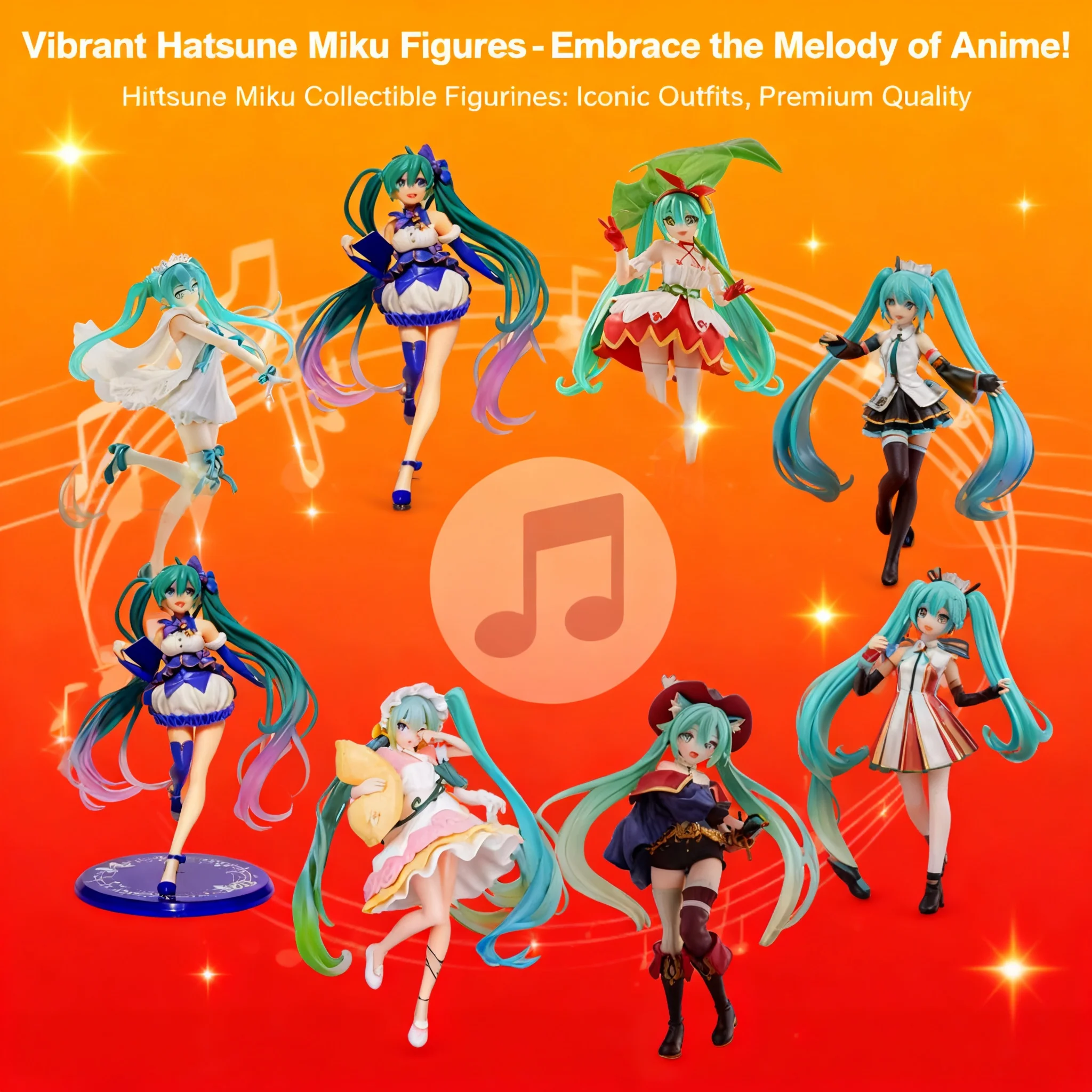 

Wholesale Drop Shipping Future Hatsune Miku Anime Figure Otaku Collectible Doll Statue Desktop Decoration PC Case Ornament Gift