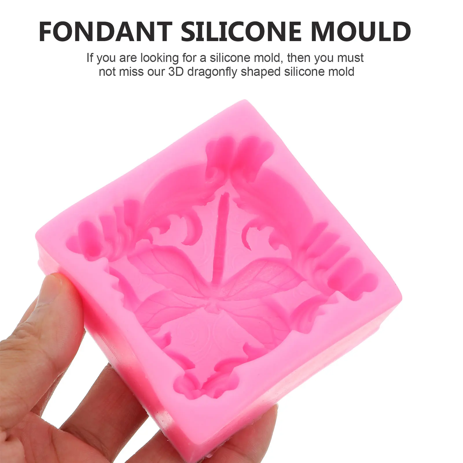 

1pc Dragonfly Soap Mold Silicone Diy Fondant 3D Nonstick Cake Decor Handmade Chocolate Baking Craft Tool Microwave Safe