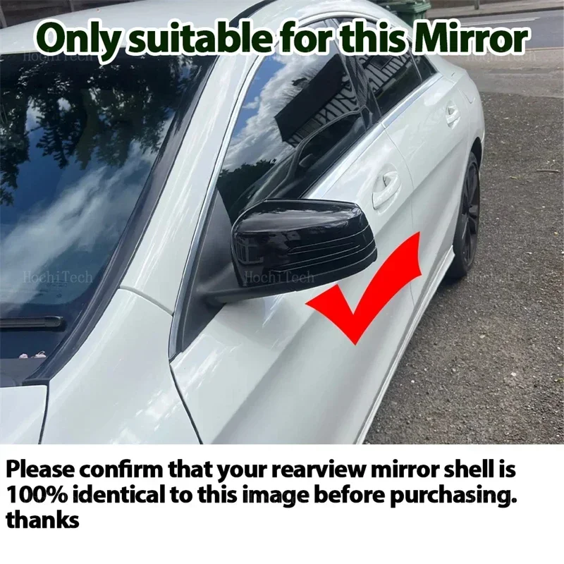 ABS 2x Mirror Cover For Mercedes Benz W176 W246 W212 W204 C117 X156 X204 W221 C218 A B C E S CLA GLA GLK Class