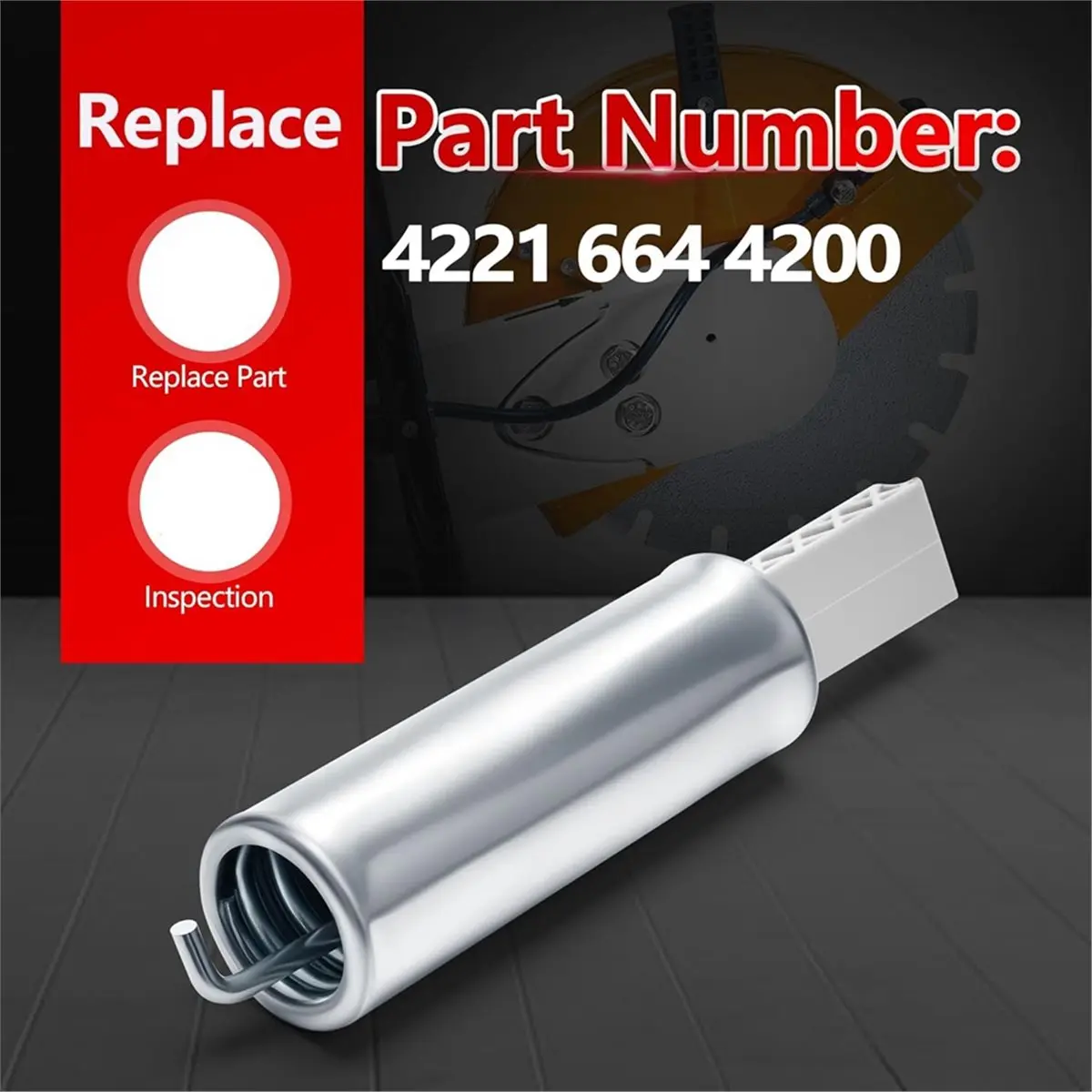 ABZT Drive Belt Tensioner Assembly for TS400 TS460 TS700 TS800 Concrete Cutoff Saws 4221 664 4200 Replacement