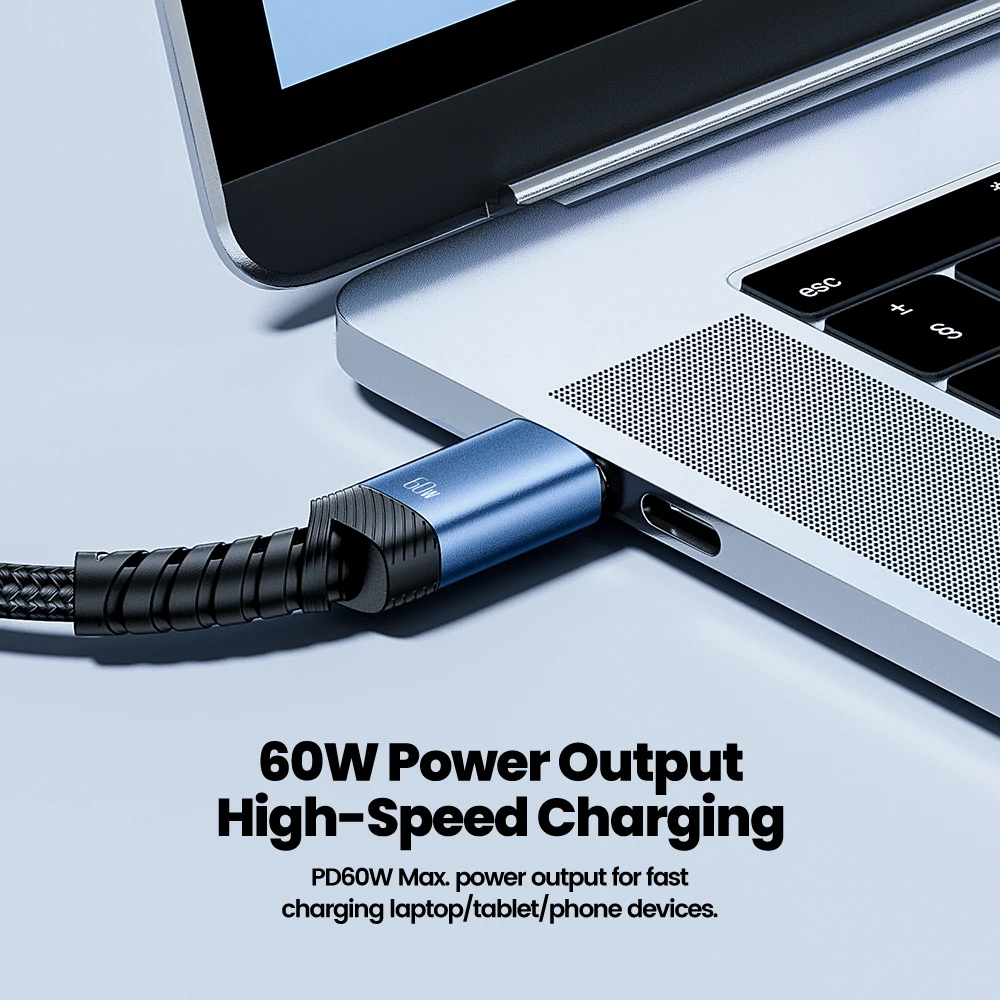 Toocki 60W Fast Charging Dual C Cable High Speed USB C Cable Type C for iPhone 16 15 Pro Samsung Xiaomi 2M USB Charger Data Cord