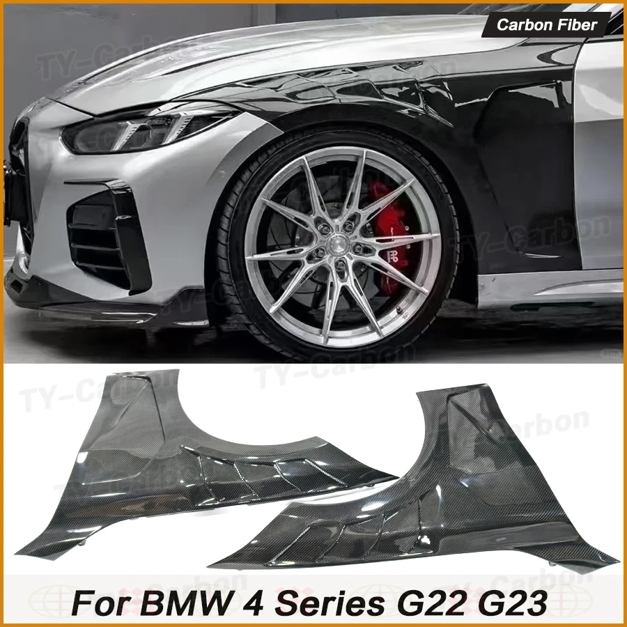 Real Carbon Fiber Front Bumper Side Fender Vent Fin Splitters for Audi A3 S3 RS3 2014-2020 Side Trim Body Kits Accessories FRP