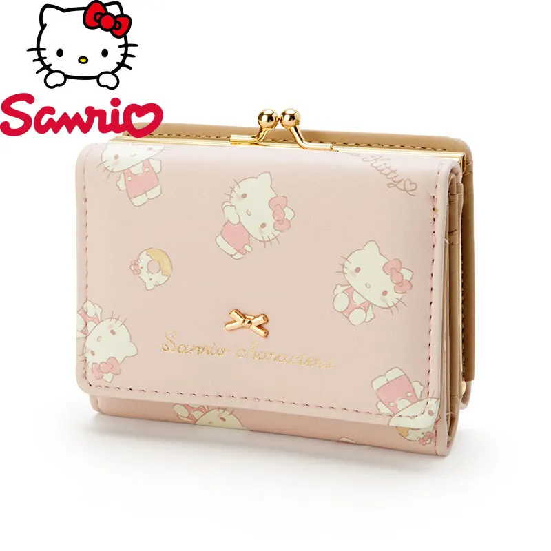 

Sanrio Hello Kitty New Women's Coin Purse Luxury Brand Women's Wallet Cartoon Cartoon Cute Girl Wallet Large Capacity Card Bag