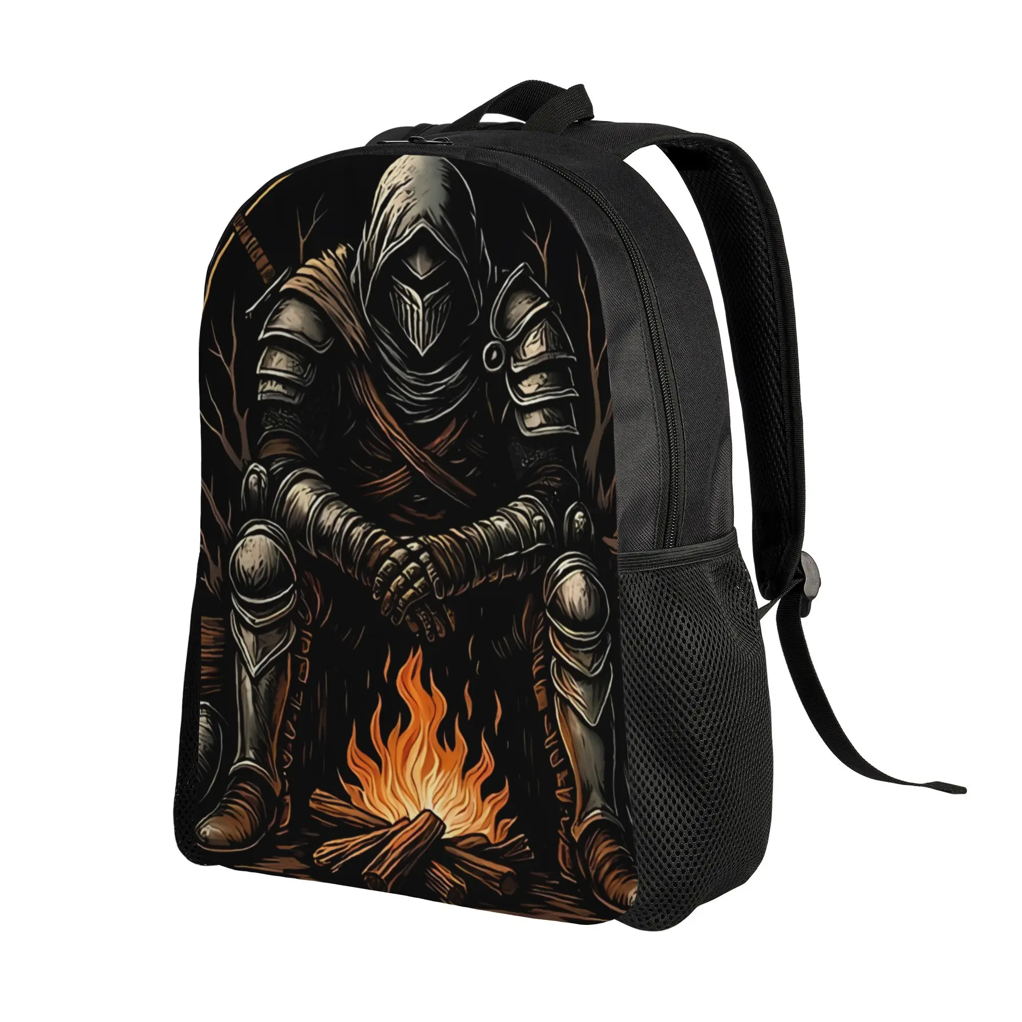 Knight By The Bonfire DDark Souls Schoolbag Students Daily mochila Large Capacity Schoolbag Back To School Season