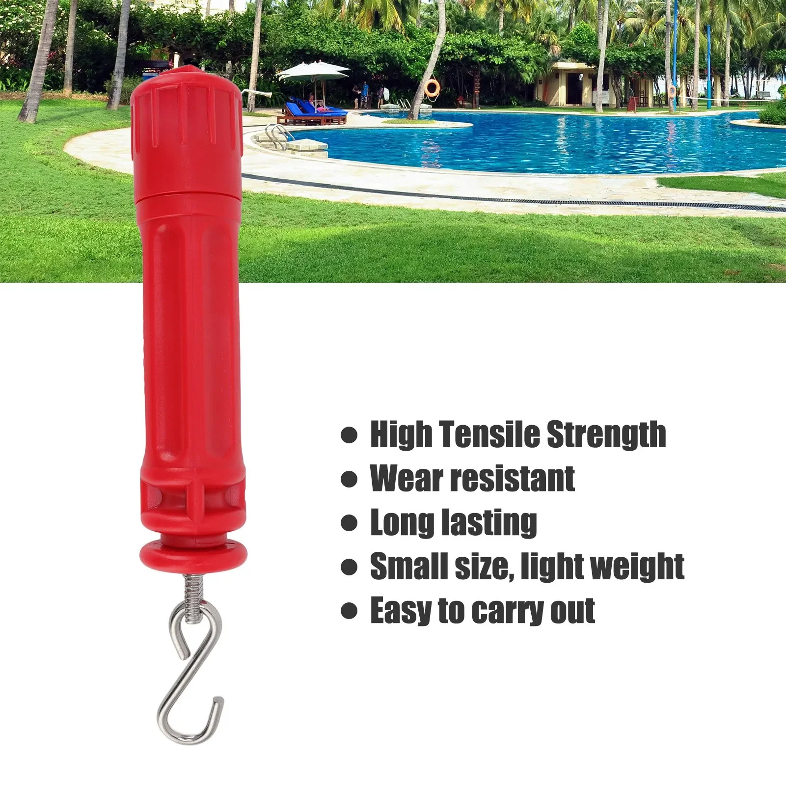 Lane Line Tensioner Scratch Proof Stainless Steel S Hook Lane Rope Tightener For Swimming Pool