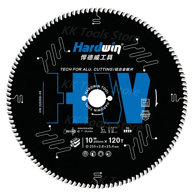 

110/185/205/255mm Aluminum Cutting Blade Non-Ferrous Metal Cutting Circular Saw Blade For Aluminum TCG Cutting Discs
